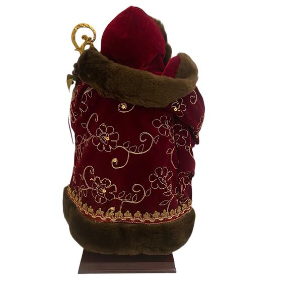 NIB GRANDEUR NOEL 16" Fabric Santa Claus VTG 2001 Christmas Toys Collector's Ed. - Picture 10 of 16